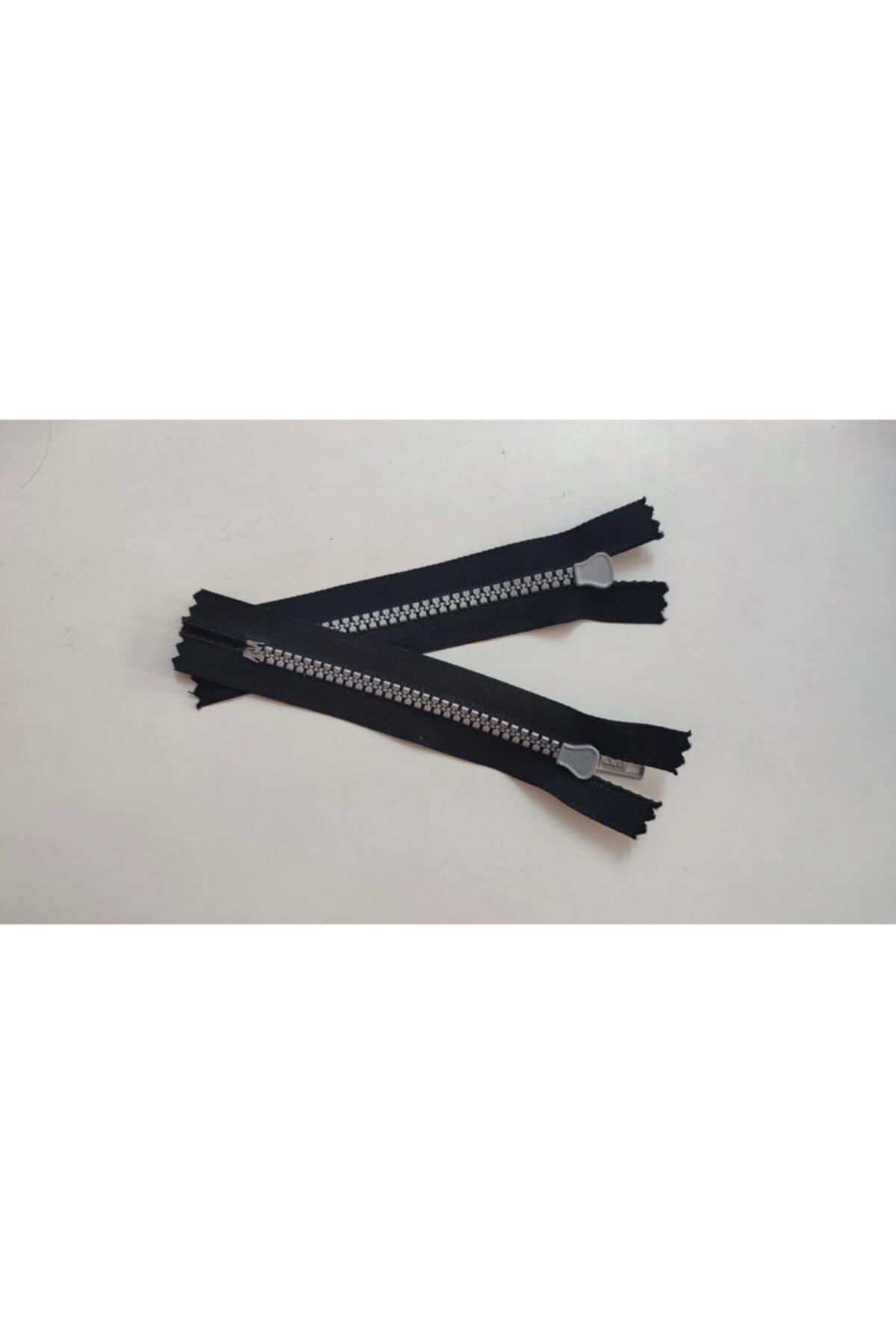 Kemik Dişli Fermuar 12 Cm 10 Adet Siyah