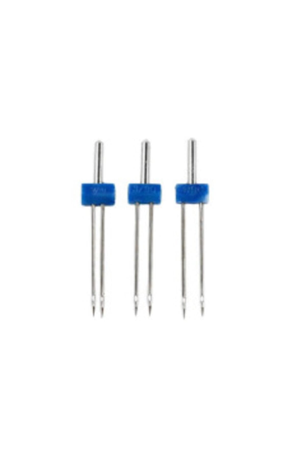 Her Marka Dikiş Makinesine Uyumlu Nervür Iğnesi,çift Iğne Singer Beko Zetina (2mm/90-3mm/90-4mm]
