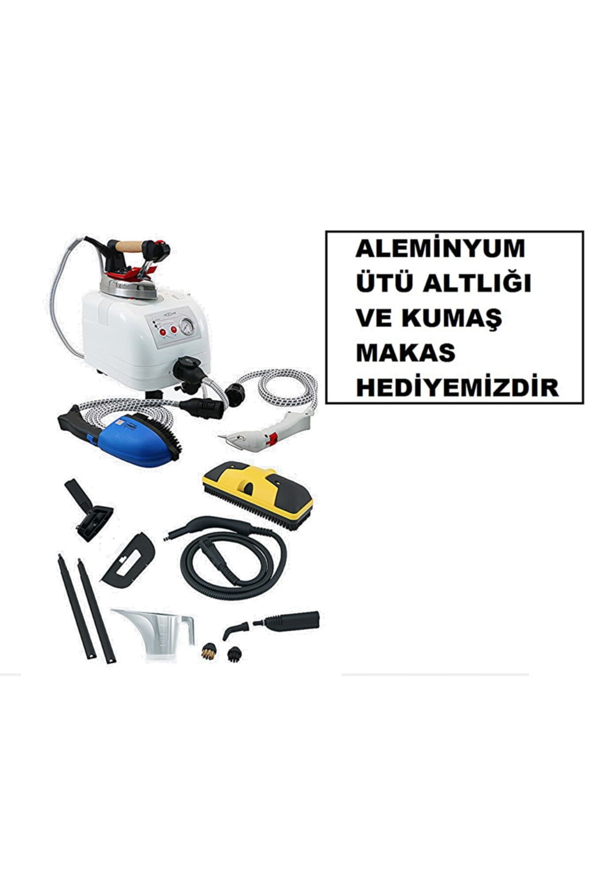 Trio Clean Buharlı Ütüleme ve Temizleme Robotu Profesyonel Ütü 2 Litre Teflon