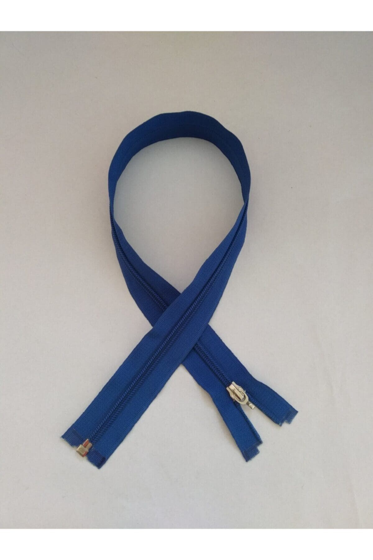 Fermuar 75 Cm 10 Adet Tona Ton Mavi Dişli