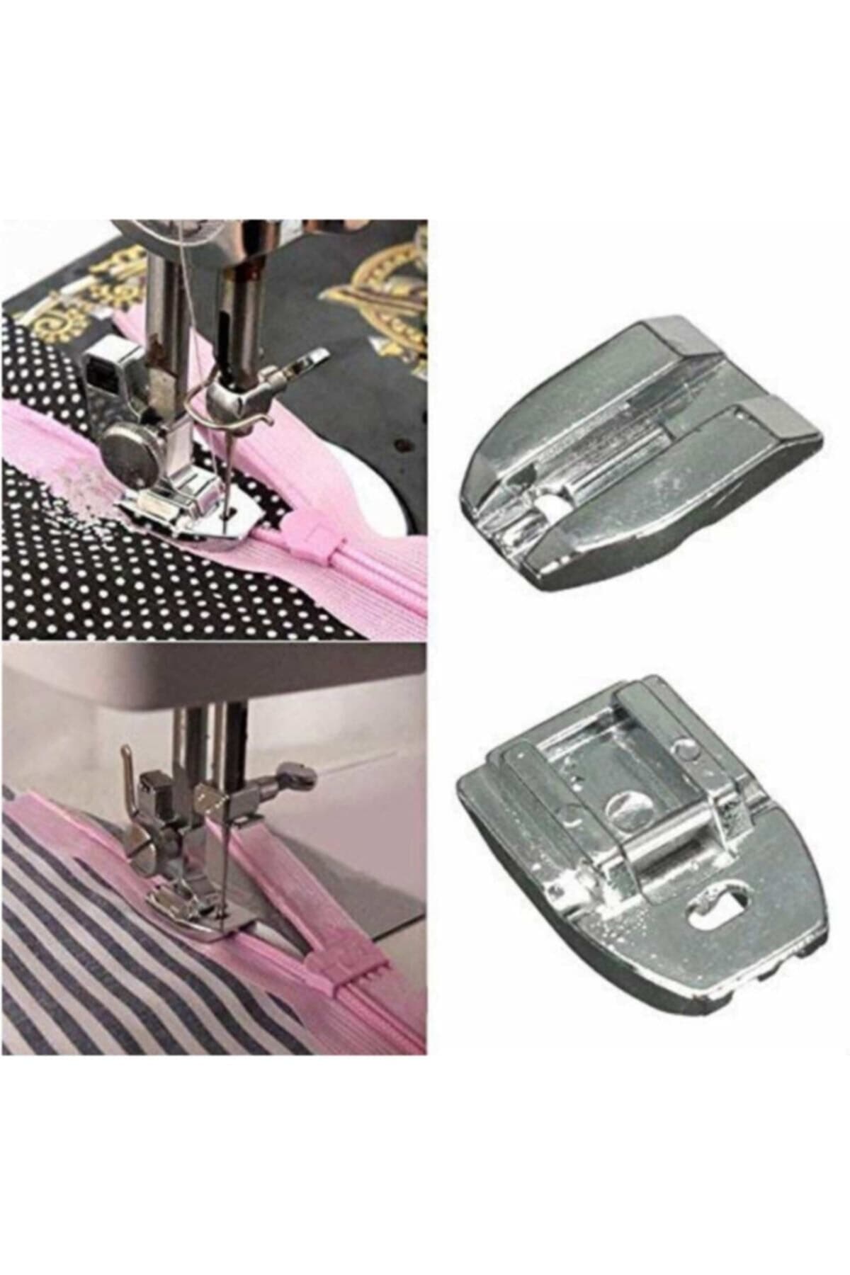 Zetina Janome Metal Gizli Fermuar Ayak Dikiş Makineleri Için - 4