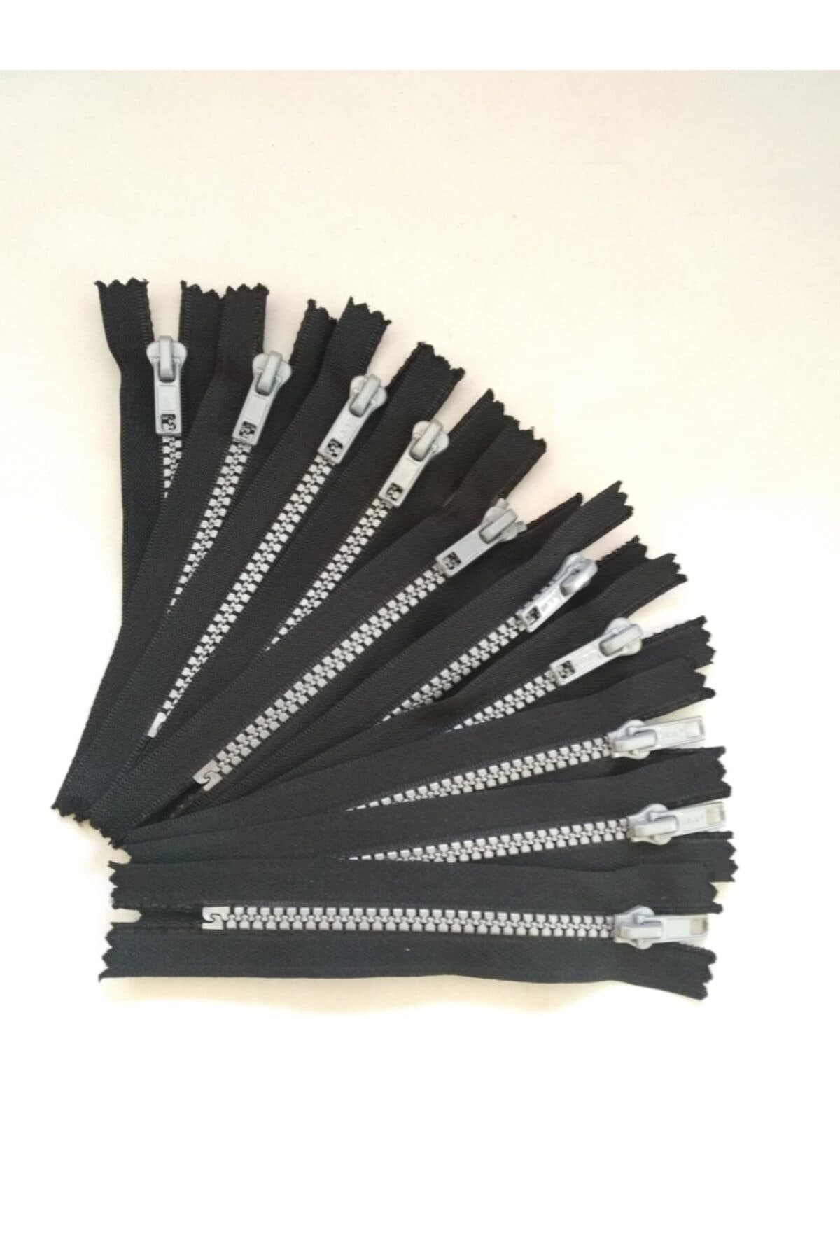 Kemik Dişli Fermuar 15cm 10 Adet